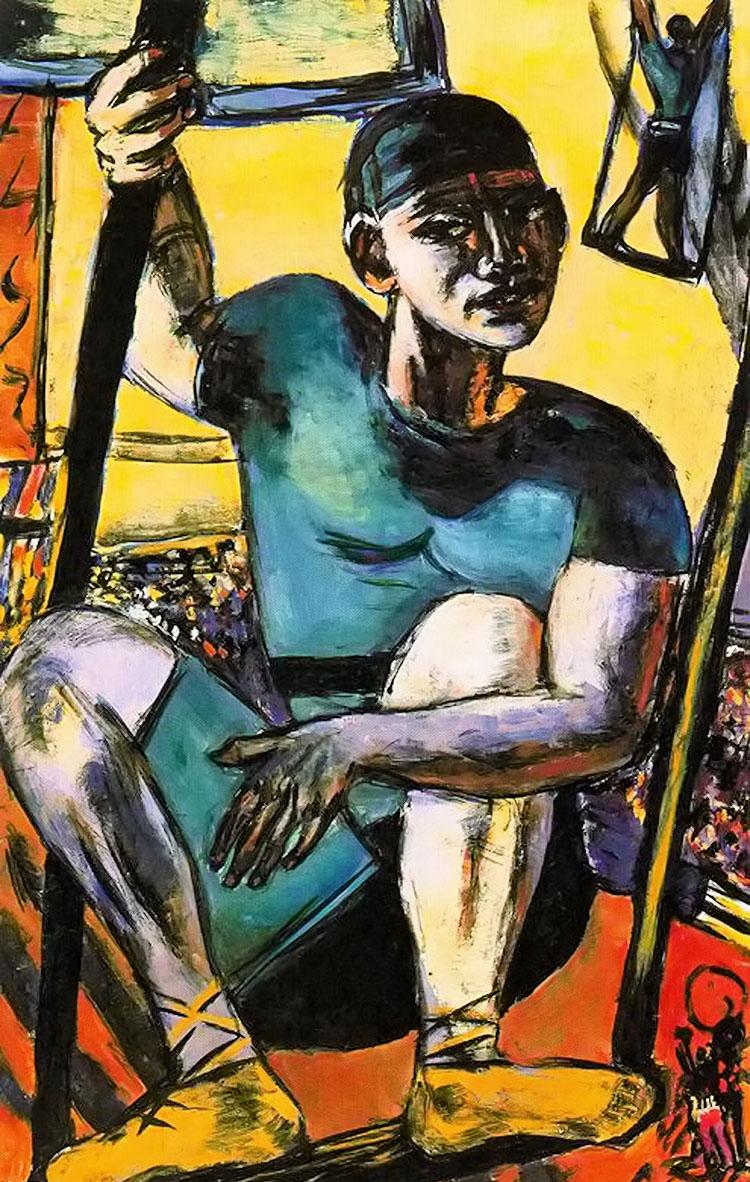 德国画家马克斯贝克曼(max beckmann )绘画作品