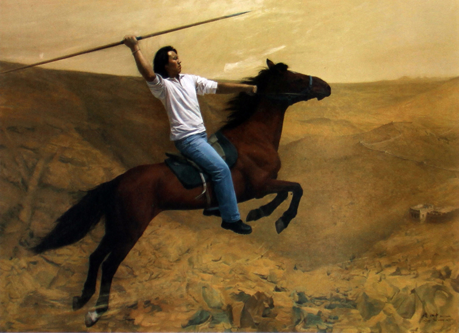 项仕中油画作品